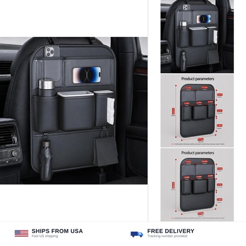 Leather car seat back - car,